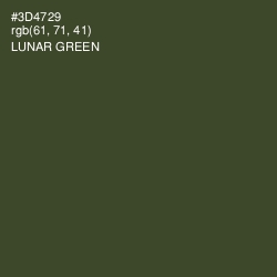 #3D4729 - Lunar Green Color Image